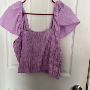 Lavender Crop Top